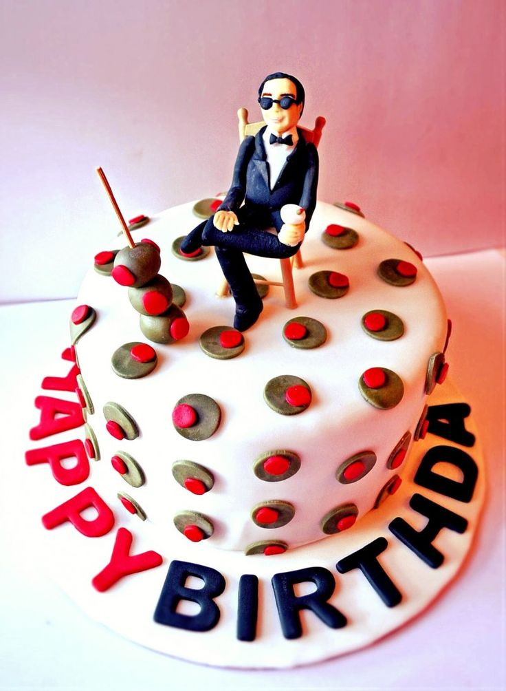 Pictures Of Birthday Cakes For Men
 Mad Men cake mid century modern cake mad men birthday