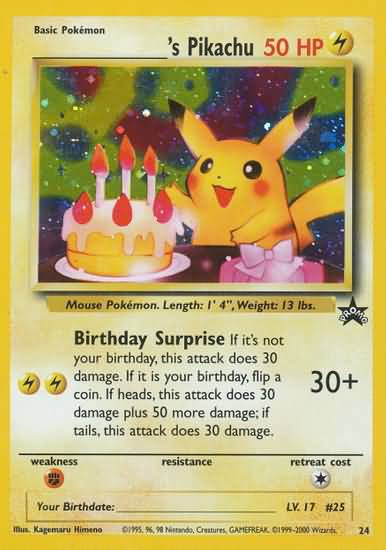 Pikachu Birthday Card
 Entertaining Pokemon Cards