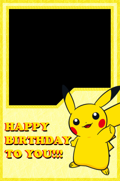 Pikachu Birthday Card
 Pikachu Happy Birthday Card Design by Vahntreorr on DeviantArt