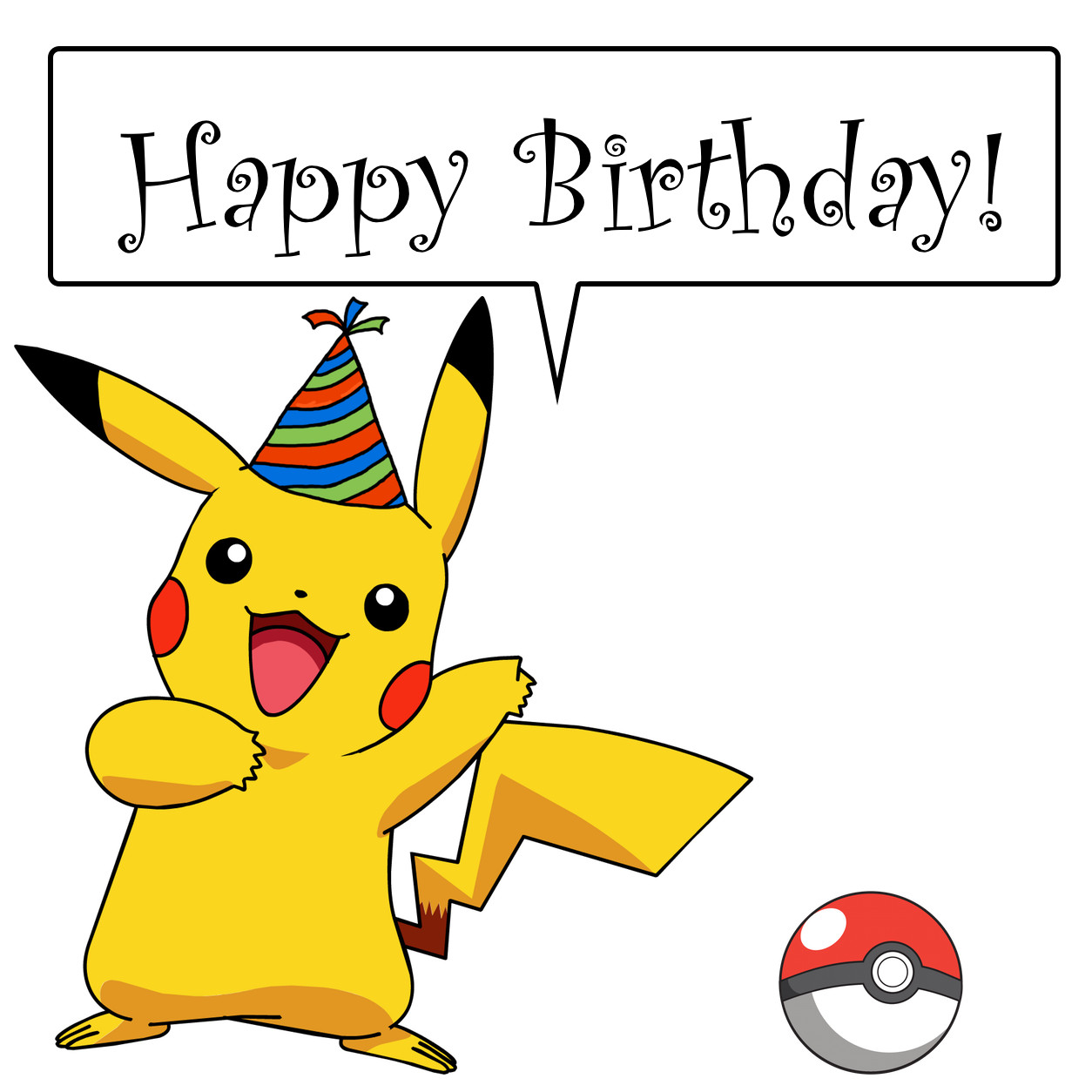 Pikachu Birthday Card
 The Big 1 0