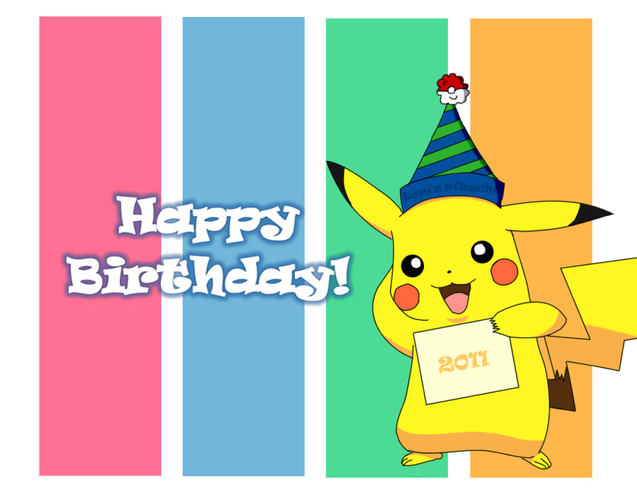 Pikachu Birthday Card
 Pikachu Birthday Quotes QuotesGram