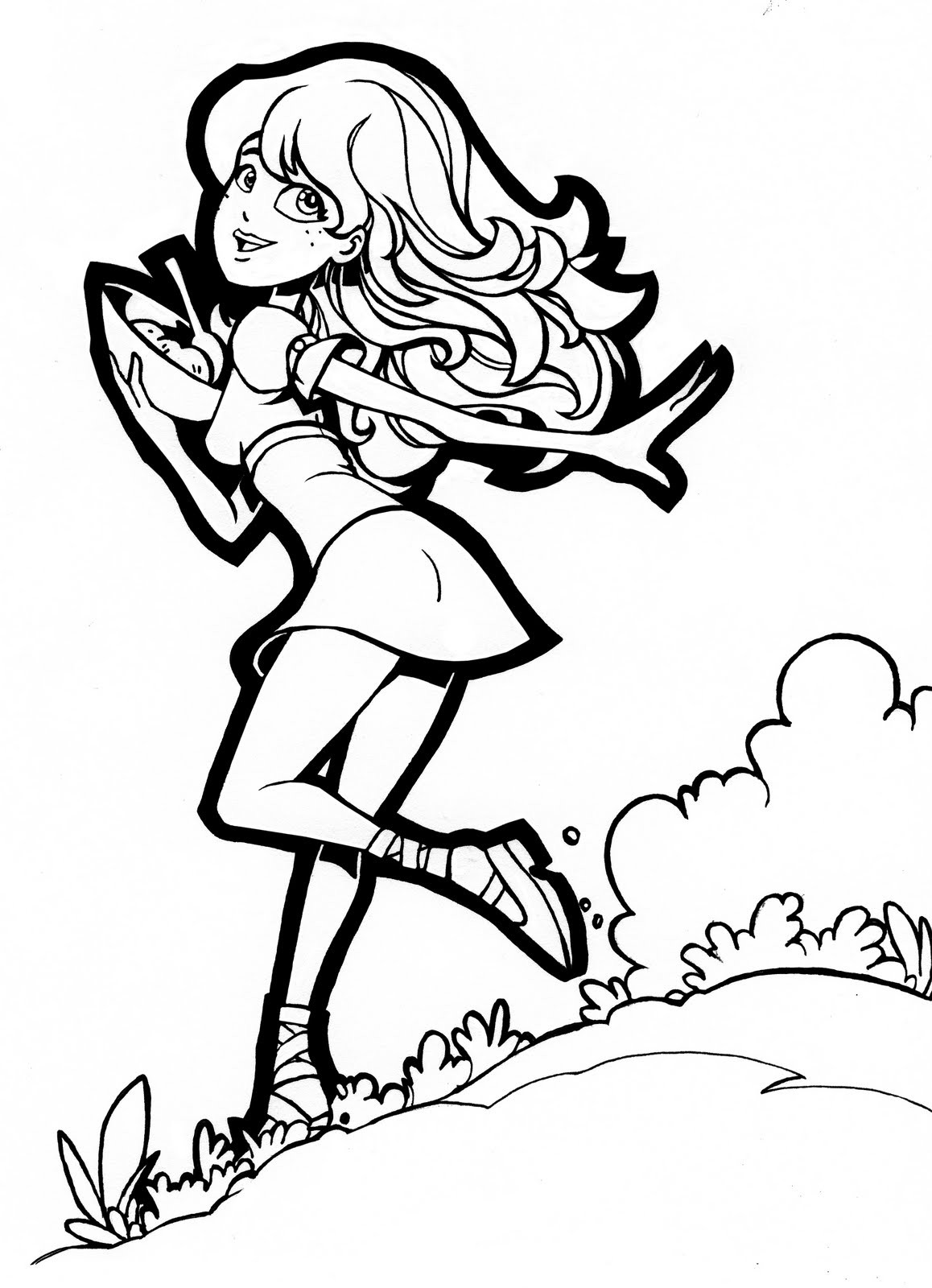 Pin Up Girls Coloring Pages
 50 Lovely Coloring Pages for Girls