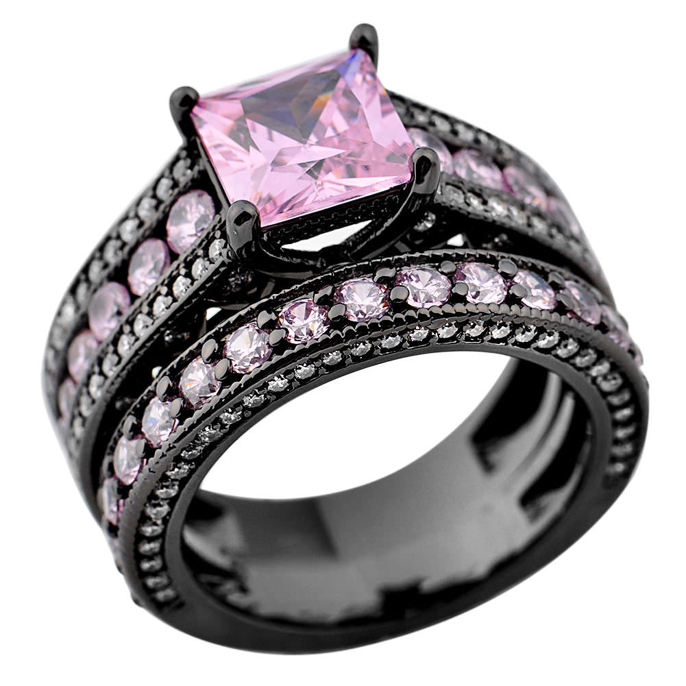 Pink And Black Wedding Ring
 29 Pink and Black Wedding Rings Ring Designs