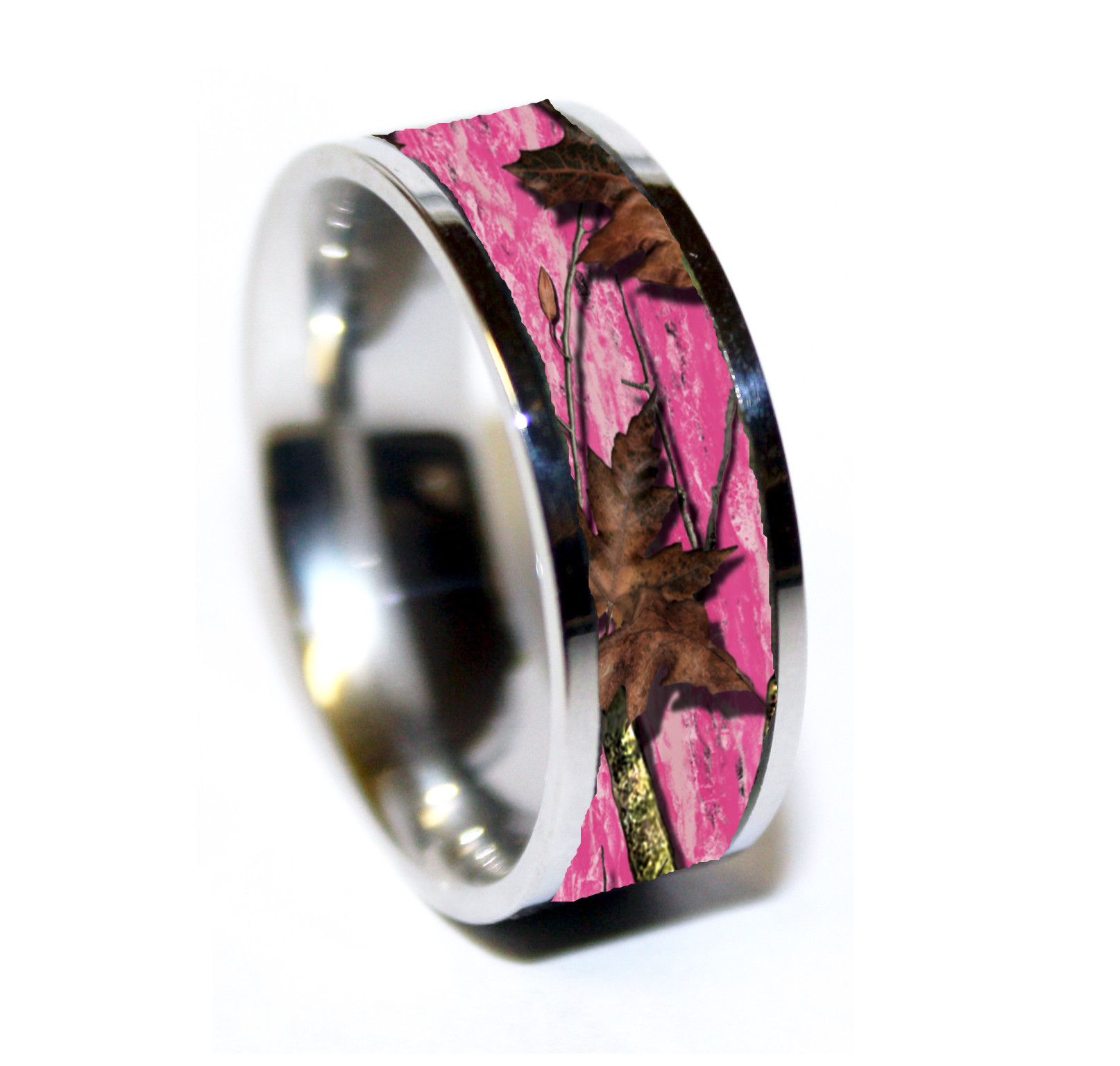 Pink Camouflage Wedding Rings
 PINK CAMO Camouflage Wedding Rings & Camo Rings
