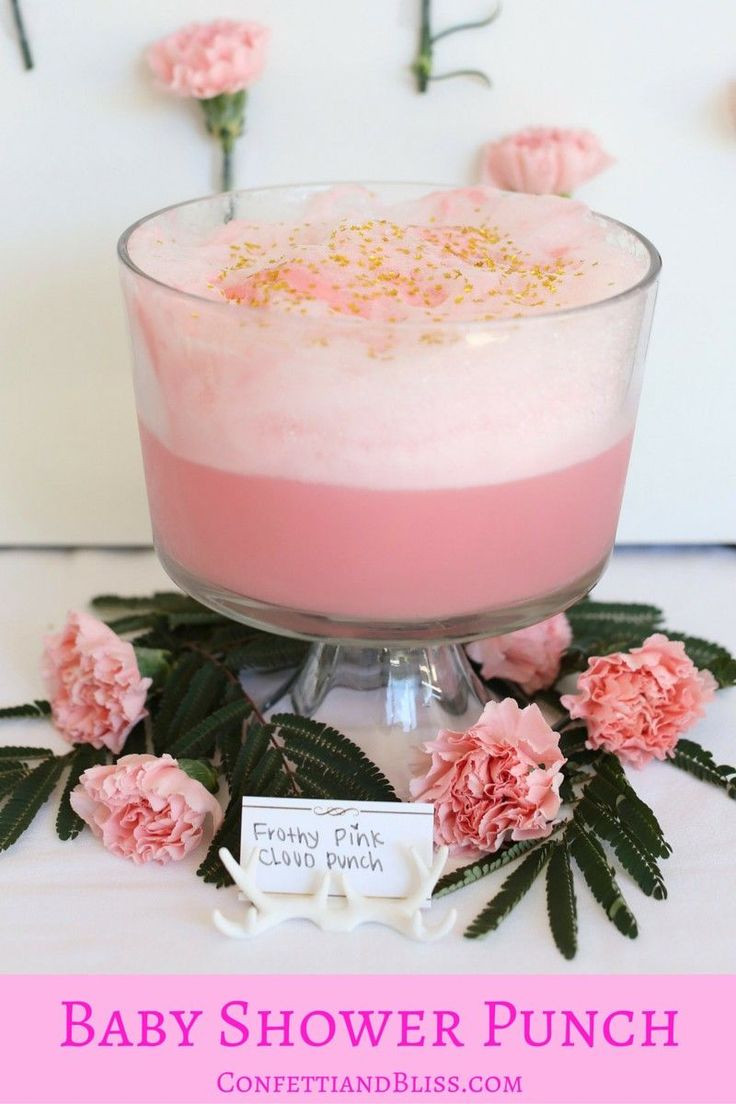 Pink Punch Recipes Baby Showers
 PRETTY IN PINK FABULOUS FROTHY BABY SHOWER PUNCH