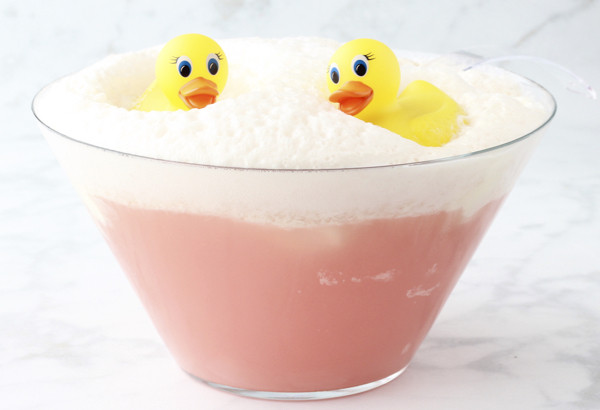 Pink Punch Recipes Baby Showers
 Simple Pink Baby Shower Punch with Ducks The Frugal Girls