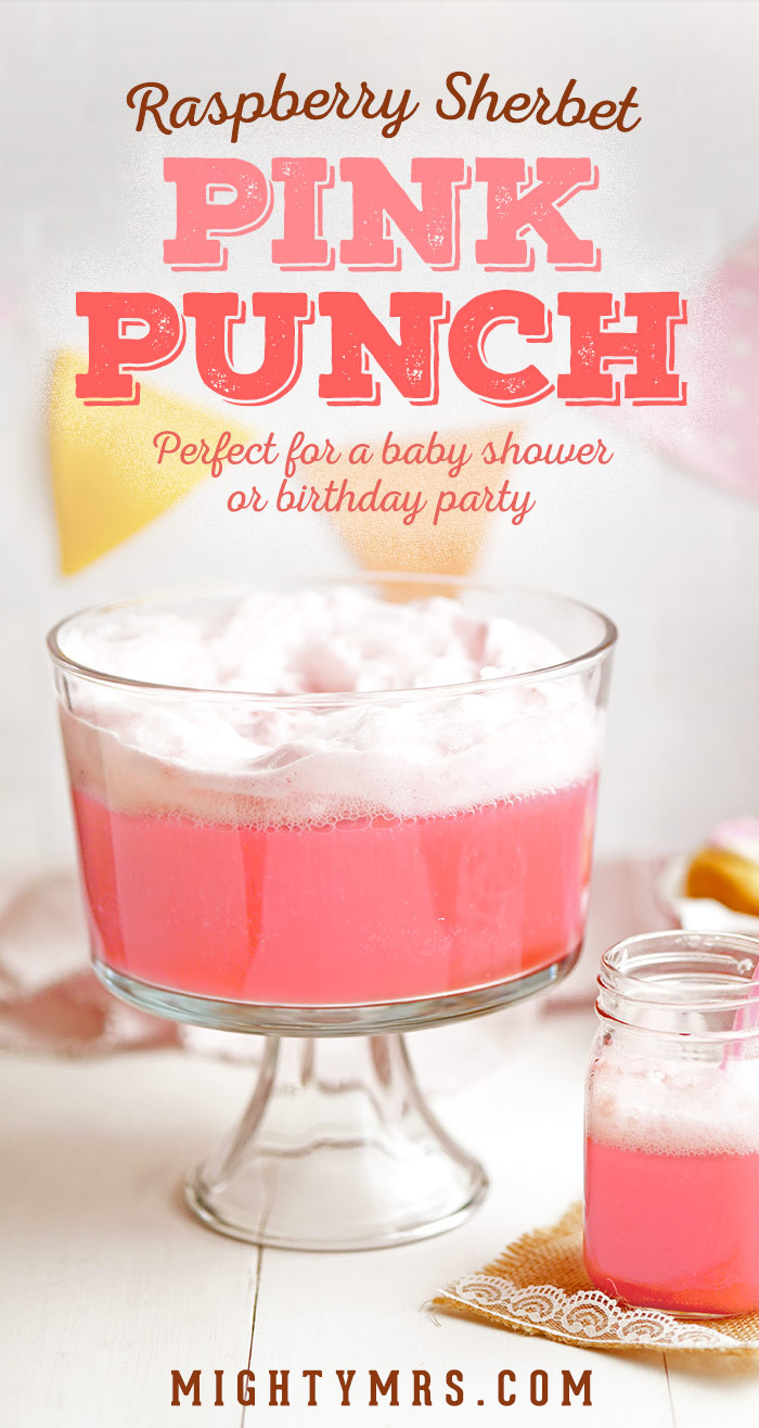 Pink Punch Recipes Baby Showers
 Frothy Pink Party Punch