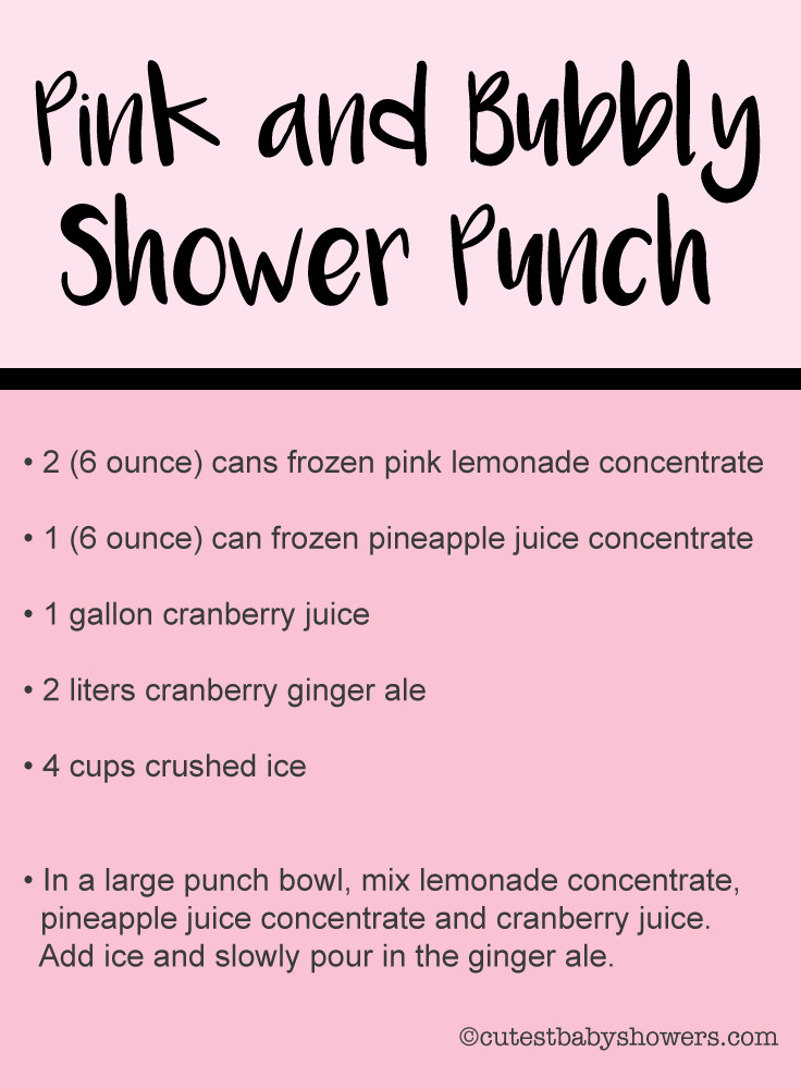 Pink Punch Recipes Baby Showers
 The Best Baby Shower Punch Recipes