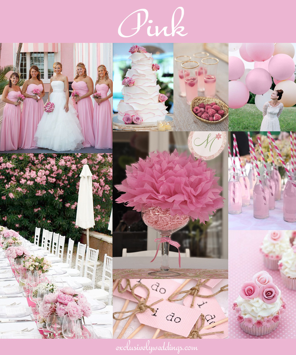 Pink Wedding Themes
 The 10 All Time Most Popular Wedding Colors