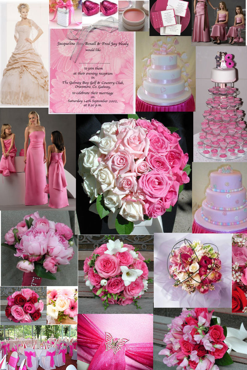 Pink Wedding Themes
 Our Moments To her U and Me Pink Wedding Theme