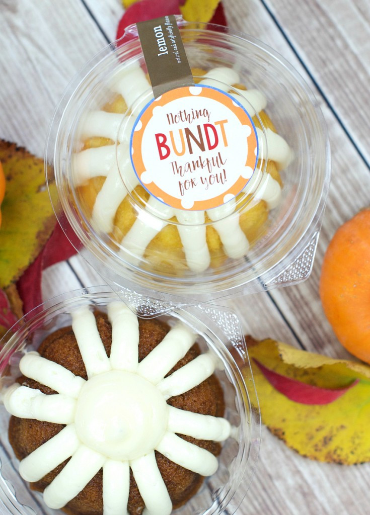 Pinterest Thanksgiving Gift Ideas
 Nothing Bundt Thankful for You Gift Idea – Fun Squared