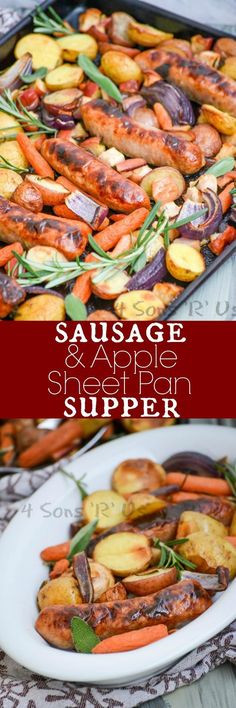 Pioneer Woman Sheet Pan Dinners
 Sheetpan Sausage Supper Recipe Pinterest