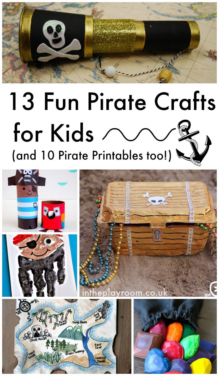 Pirate Crafts For Kids
 13 Fun Pirate Crafts for Kids and 10 Pirate Printables