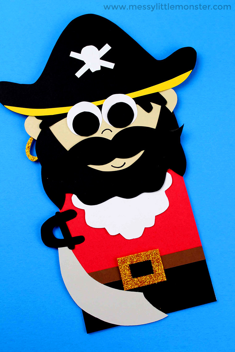 Pirate Crafts For Kids
 Pirate Paper Bag Puppet a Fun Pirate Craft for Kids