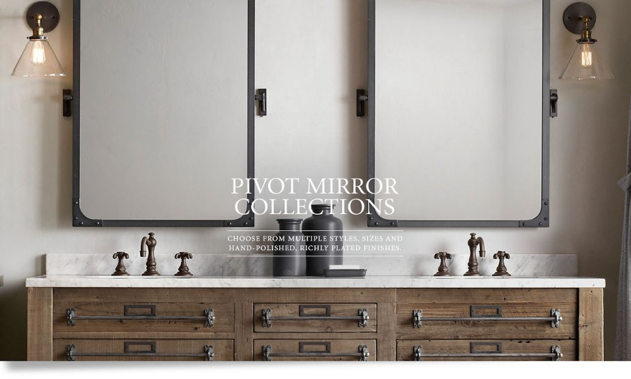 Pivot Mirrors For Bathroom
 Restoration Hardware Bathroom Pivot Mirror Ideas