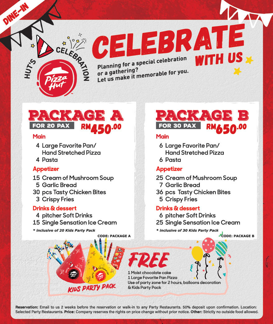 Pizza Hut Birthday Party Package
 Pizza Hut Party Packages Sri Lanka PizzaPanties