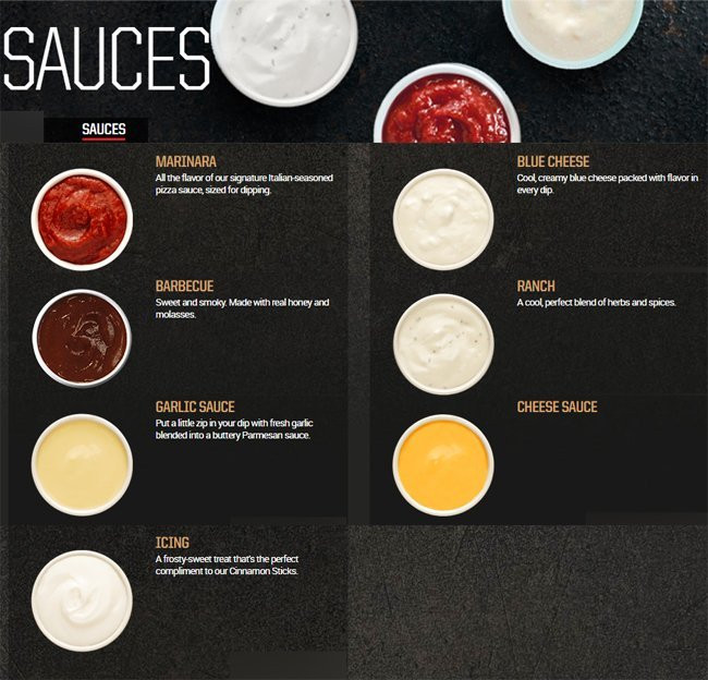 Pizza Hut Dipping Sauces
 pizza hut dipping sauce