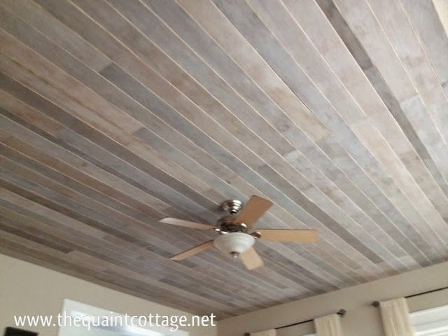 Plank Ceiling DIY
 Install a Planked Ceiling In No Time at All