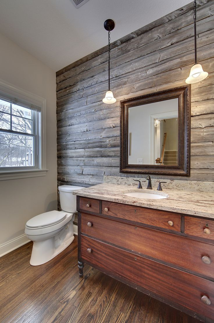 Plank Wall Bathroom
 20 Bathrooms With Wood Wall Designs