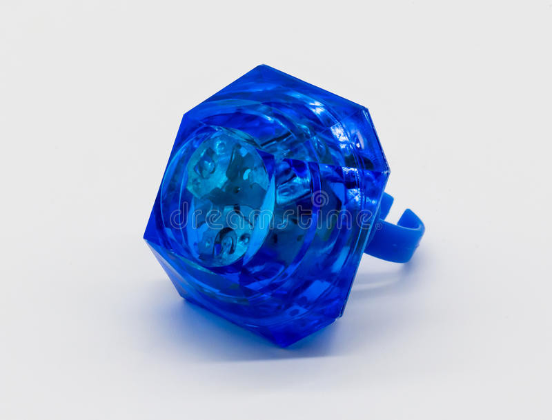Plastic Diamond Rings
 Blue LED Plastic Diamond Ring Toy Isolated White Stock