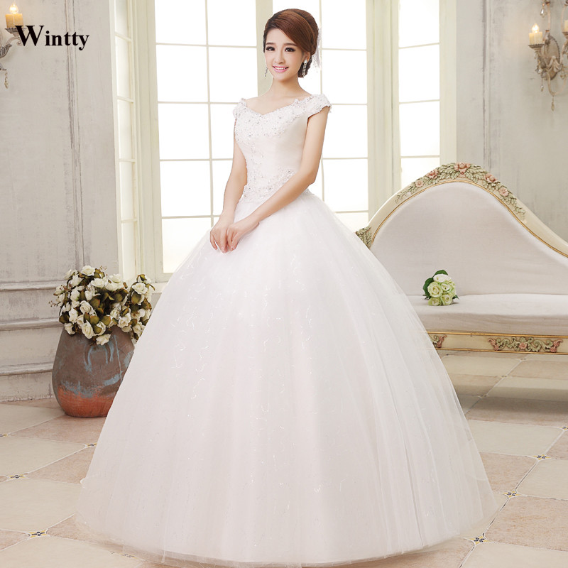 Plus Size Vintage Wedding Gowns
 Wintty Lace Vintage Wedding Dresses Plus Size A Line Women