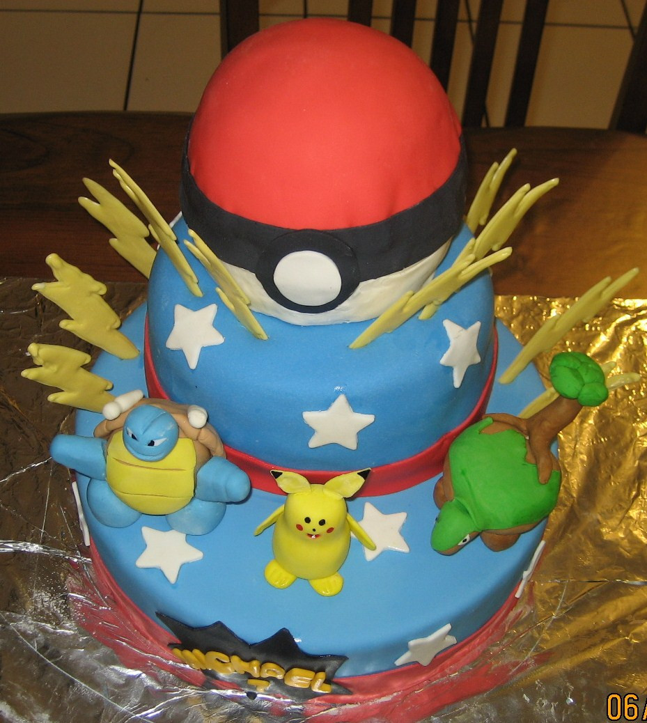 Pokemon Birthday Cakes
 Pam and Nina s Crafty Cakes Pokemon Birthday Cake