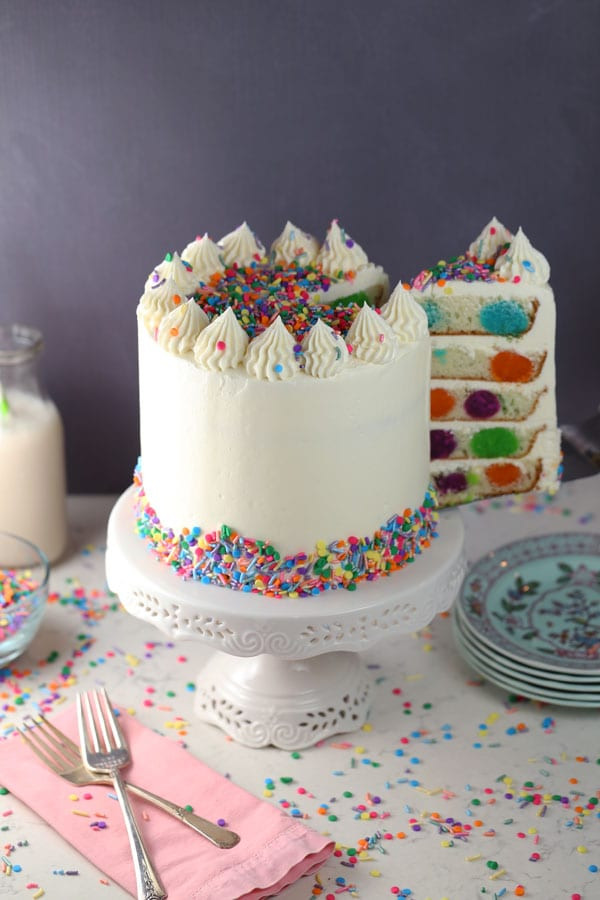 Polka Dot Birthday Cake
 Happy Birthday Polka Dot Cake Mom Loves Baking