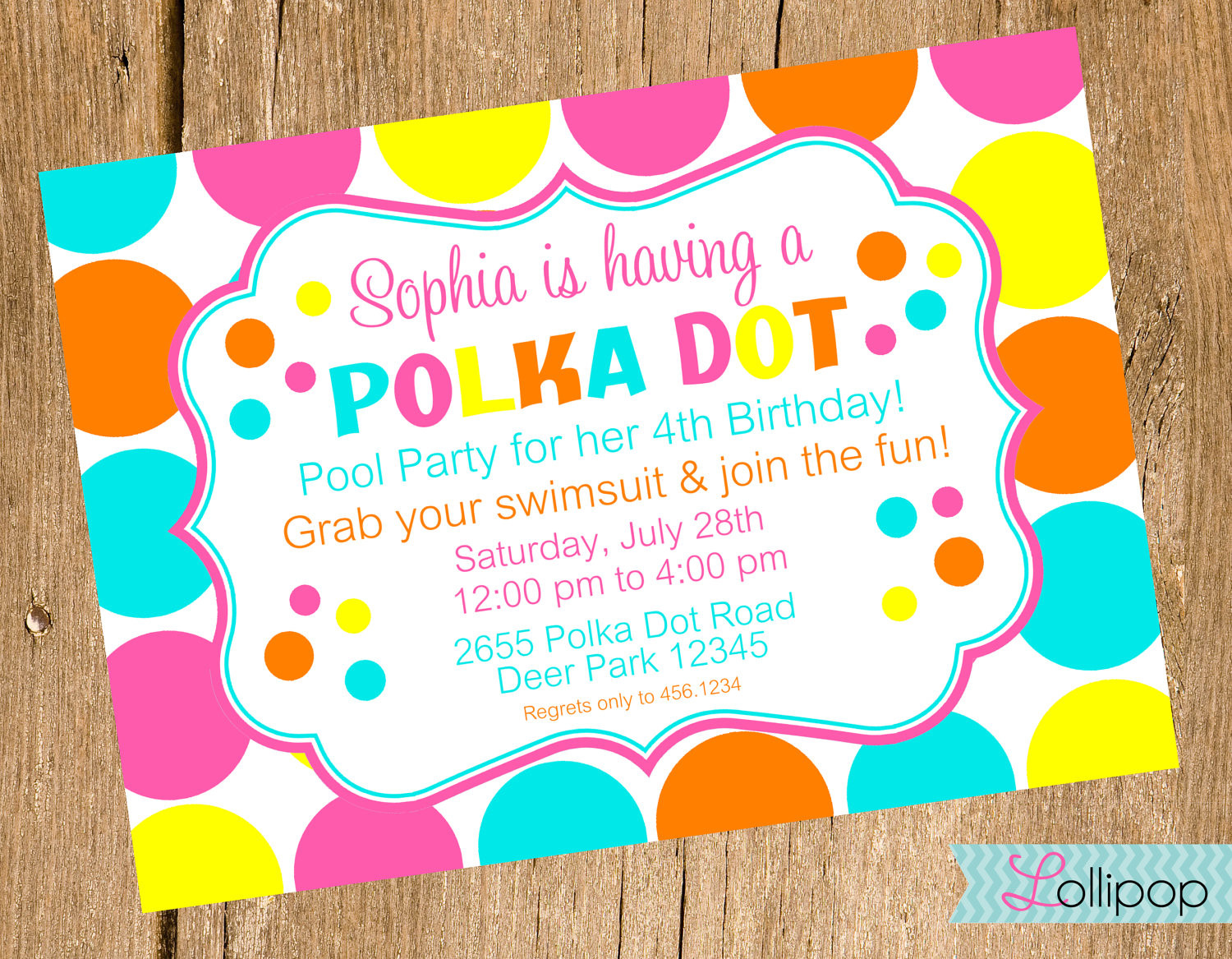 Polka Dot Birthday Invitations
 Polka Dot Birthday Invitations Templates