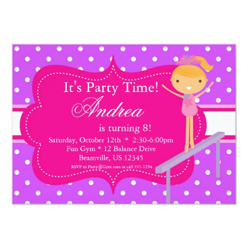 Polka Dot Birthday Invitations
 Pink n Purple polka dot Birthday Party Invitation