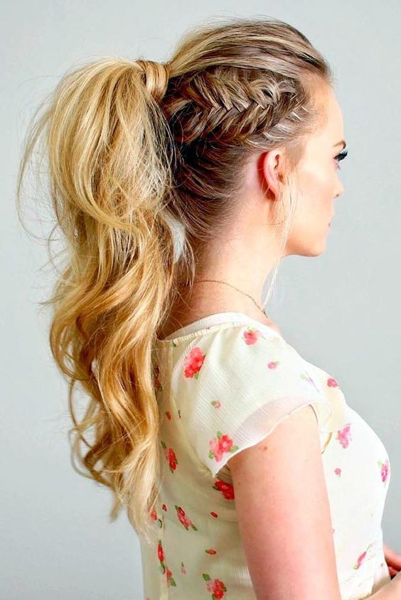 Ponytail Updo Hairstyles
 Side Fishtail Ponytail The Coolest Ponytail Hairstyles