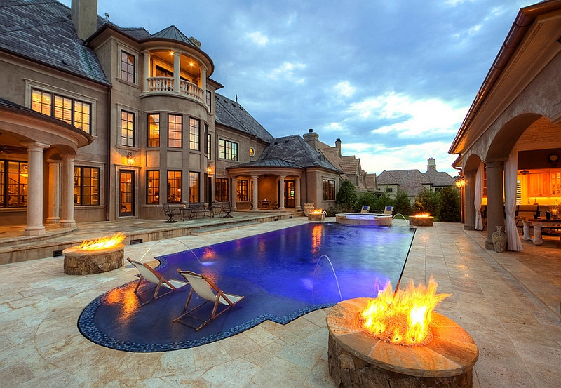 Pool Fire Pit
 The Hottest Poolside Landscape Trends To Shape Your