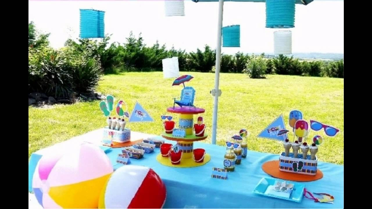 Pool Party Centerpieces Ideas
 Pool party decorations for kids