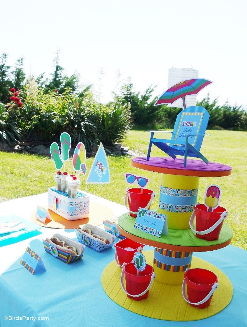 Pool Party Centerpieces Ideas
 Pool Party Ideas & Kids Summer Printables Party Ideas