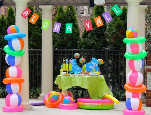 Pool Party Centerpieces Ideas
 23 Colorful Kid’s Pool Party Decorations Shelterness