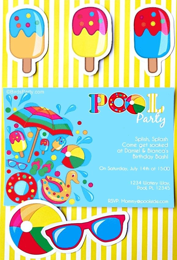 Pool Party Craft Ideas
 Pool Party Ideas & Kids Summer Printables in 2019