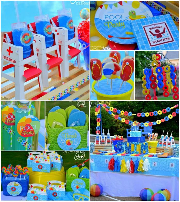 Pool Party Craft Ideas
 Kara s Party Ideas Summer Pool Party Ideas Planning Cake