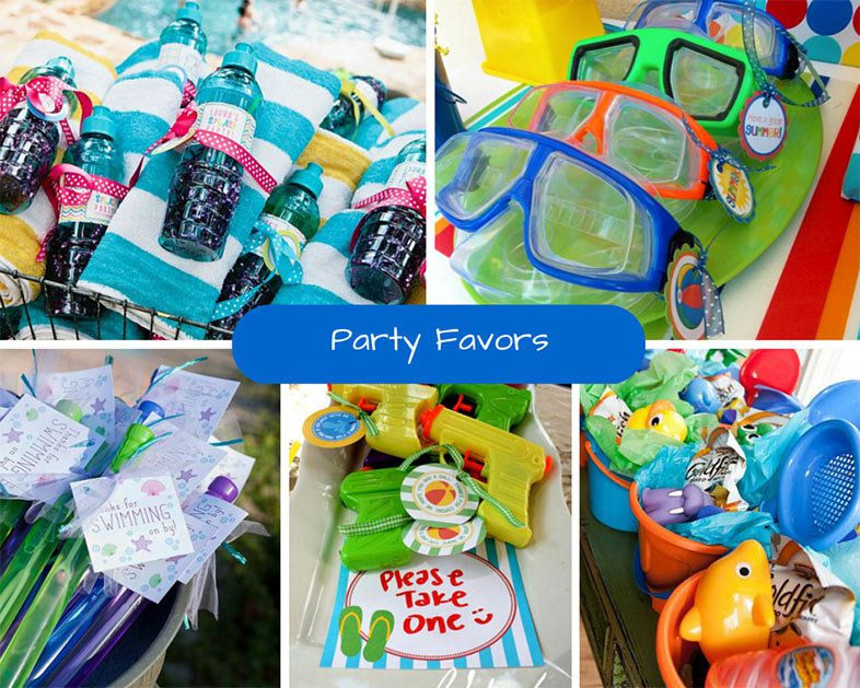 Pool Party Gifts Ideas
 Kids Pool Party Ideas