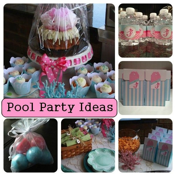 Pool Party Ideas For 16Th Birthday
 Pool Party Ideas Jentry s 7th Birthday Party Love these