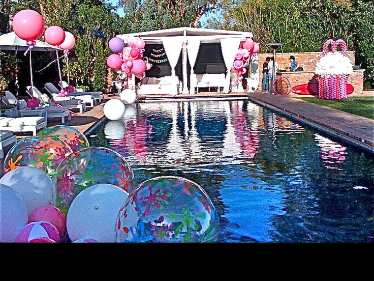 Pool Party Ideas For 16Th Birthday
 109 best Sweet 16 beach party images on Pinterest