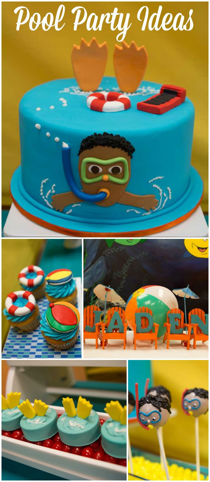 Pool Party Ideas For Boys
 Pool Party Birthday "Pool Party Fun w o Sun"