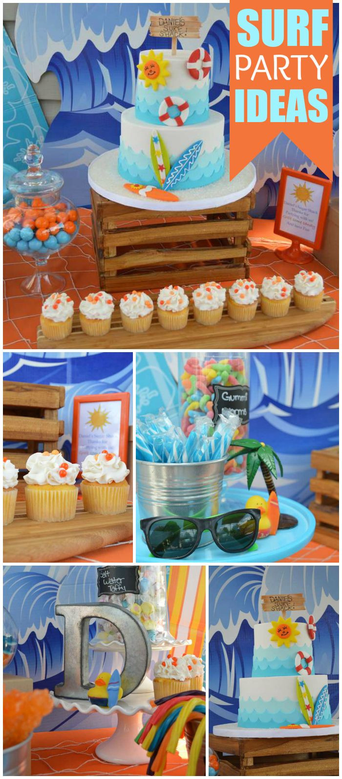 Pool Party Ideas For Boys
 What an awesome pool party with a beach surf theme See