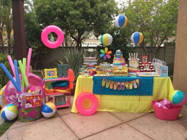 Pool Party Ideas Kids
 23 Colorful Kid’s Pool Party Decorations Shelterness