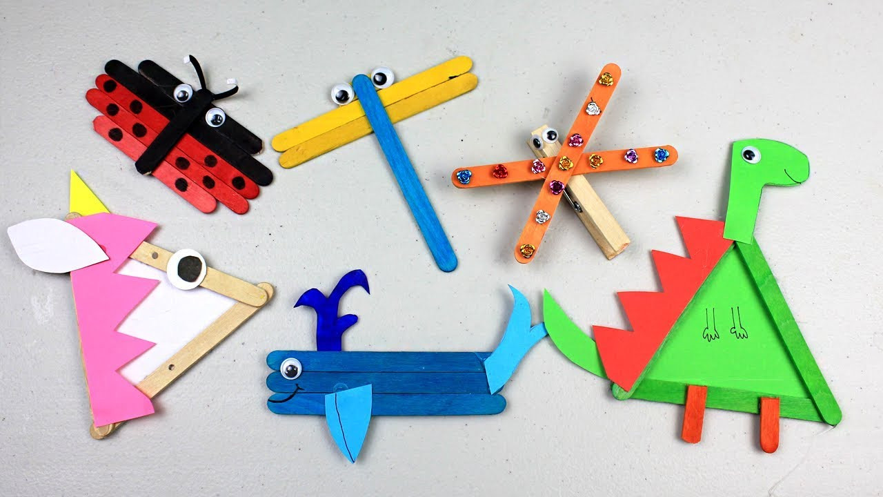 Popsicle Stick Crafts For Kids
 6 Easy Popsicle Stick Crafts for Kids