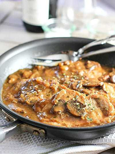Pork Chops With Mushroom Gravy Recipe
 e Skillet Pork Chops in Mushroom Sauce