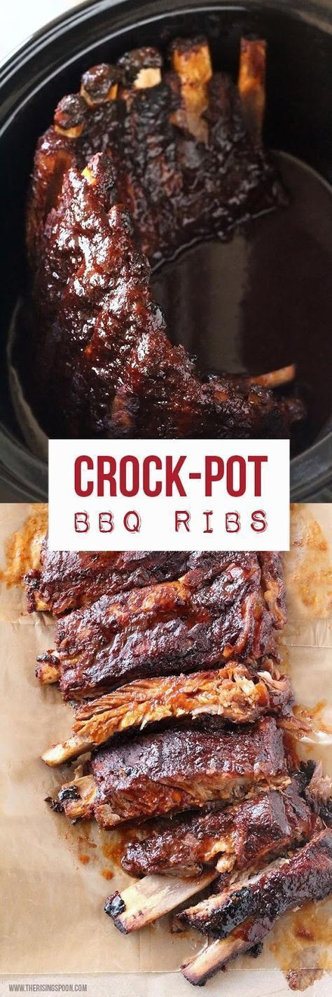 Pork Ribs In Crockpot
 Easy Crock Pot BBQ Ribs Recipe