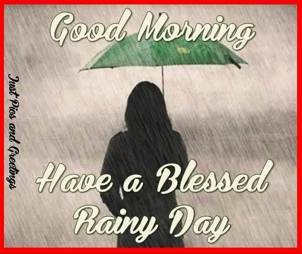 Positive Rainy Day Quotes
 Good Morning Have A Blessed Rainy Day QUote