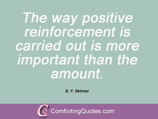 Positive Reinforcement Quotes
 Reinforcement Quotes QuotesGram
