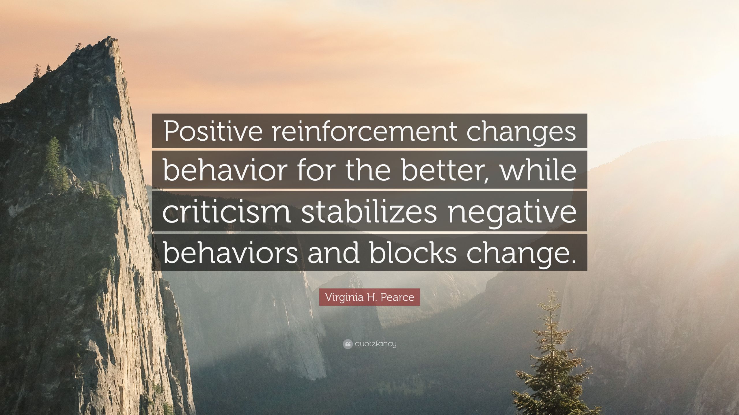 Positive Reinforcement Quotes
 Virginia H Pearce Quote “Positive reinforcement changes