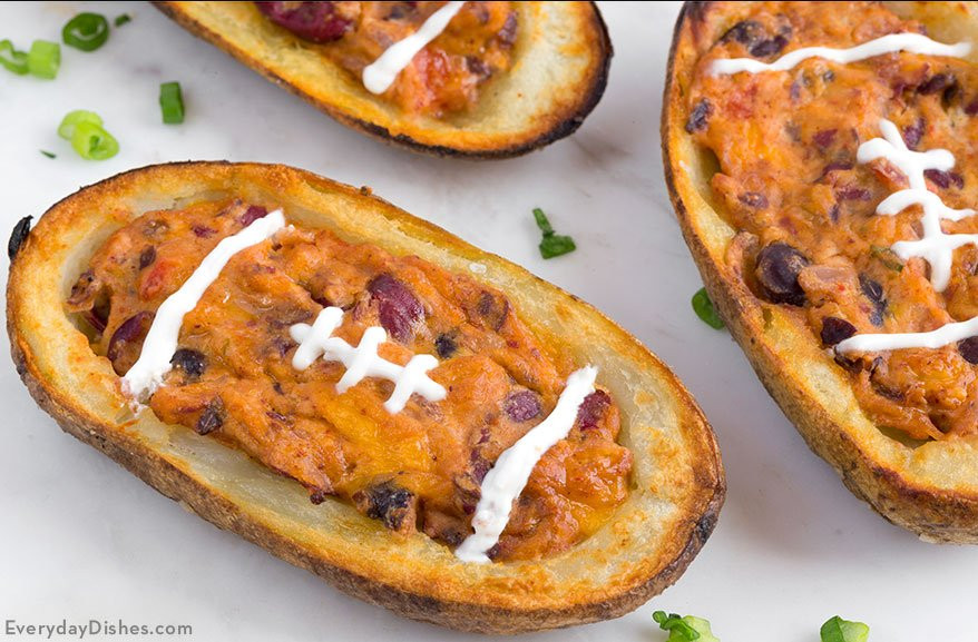 Potato Skins Recipe
 Football potato skins recipe