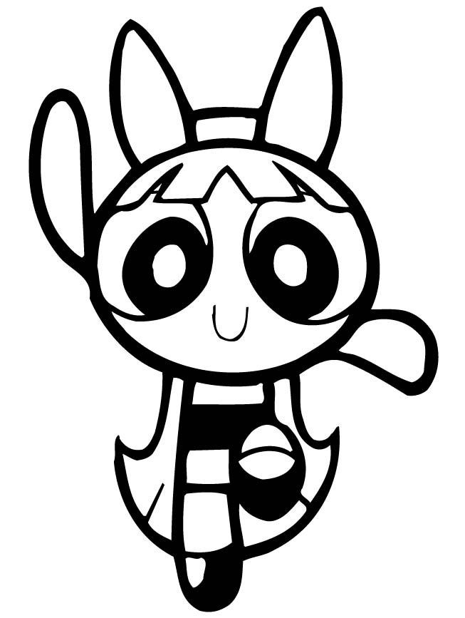 Power Puff Girls Coloring Pages
 Powerpuff Girls Blossom Dancing Coloring Page Powerpuff